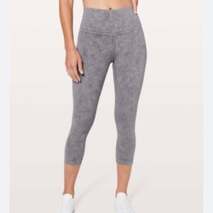 Lululemon Gray High-Waisted Leggings